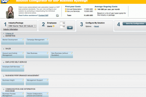 SAP propose trois tarifs de dmarrage pour Business ByDesign 2.5