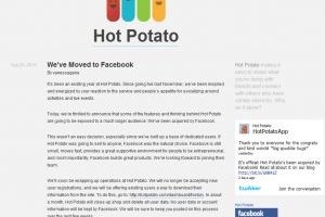 Facebook acquiert Hot Potato, rseau social golocalis