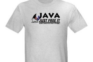 James Gosling lance des T-shirts de libration de Java