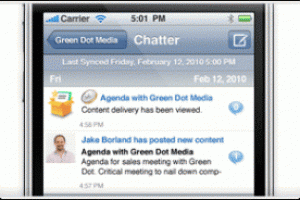 Salesforce.com prpare des versions mobiles de Chatter