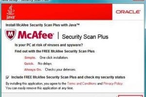 Mise  jour de Java : Un antivirus McAfee presque impos