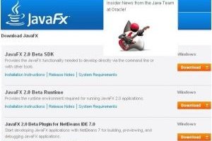 Oracle livre la bta de JavaFX 2.0