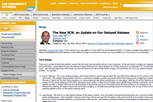 Des bugs obligent SAP � reporter la mise � jour de son portail communautaire