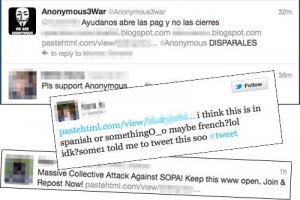 Megaupload: Les Anonymous enrlent des internautes sans leur consentement