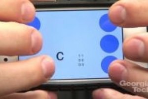 Ecrire en braille sur un smartphone