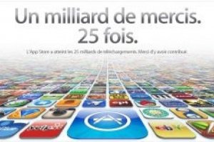 Tlchargement d'apps : 25 milliards pour iOS, 10 pour Android