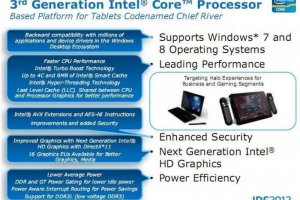 Intel destine aussi ses puces bases sur Ivy Bridge aux tablettes sous Windows 8