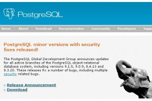 Mise � jour de s�curit� pour la base de donn�es PostgreSQL
