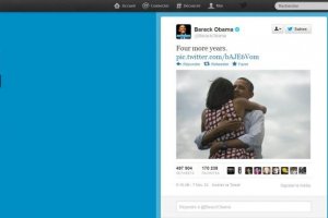 Barack Obama r��lu affole les compteurs sur Twitter