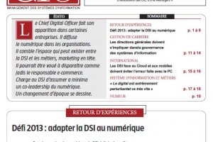 CIO.PDF 58: Dfi 2013, adapter la DSI au numrique