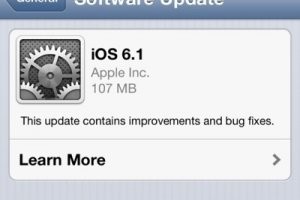 Mise  jour iOS 6.1  viter