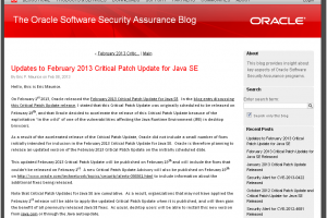 Oracle livrera un 2e correctif pour Java SE le 19 f�vrier
