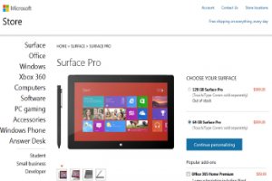 Microsoft a sous-estim la demande pour sa Surface Pro 128 Go