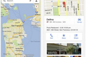 Google ajoute des outils de recherche  Maps pour iOS
