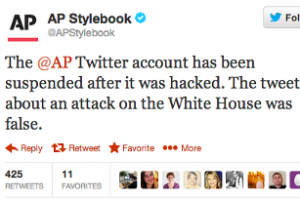 Le piratage du fil Twitter d'AP souligne les besoins d'authentification et de chiffrement