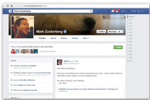 Facebook : un chasseur de bugs s'immisce sur le profil du CEO