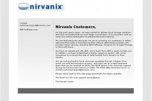 Le fournisseur cloud am�ricain Nirvanix cesse ses activit�s