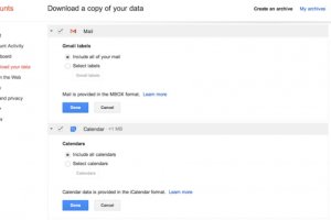 Google autorise le tlchargement des donnes de Gmail et d'Agenda
