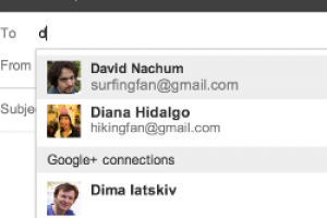 Gmail autorise l'envoi d'emails  des contacts Google+
