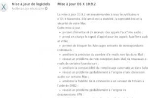Mac OS X 10.9.2 corrige la faille SSL, mais pas seulement