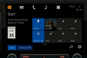 Microsoft montre une version de Windows pour v�hicules connect�s