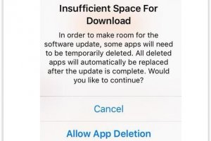 iOS 9 efface temporairement des apps pour s'installer