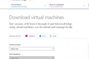 Microsoft fournit des VM de Windows 10 pour tester Edge