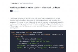 Facebook met en Open Source un diteur de code qui crit du code