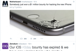 1 million de dollars pour jailbreaker iOS 9.1