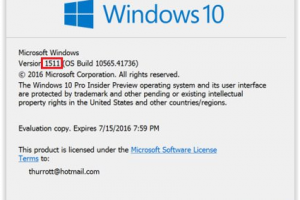 Windows 10 Threshold 2 : Il pleut des bugs