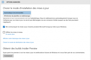 Windows 10 automatiquement pouss et Build 14257 lance