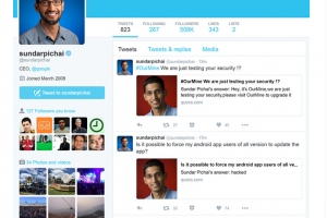 Sundar Pichai, le CEO de Google, se fait pirater ses comptes Quora et Twitter
