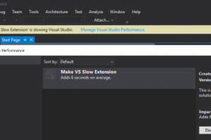 Visual Studio 15 r�nove la gestion des extensions