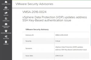 VMware corrige une faille critique dans vSphere Data Protection