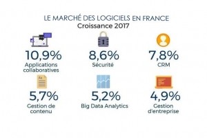 Logiciels cloud en France : IDC prvoit une hausse de 24% en 2017