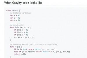 Gravity, un langage de plus pour iOS et Android