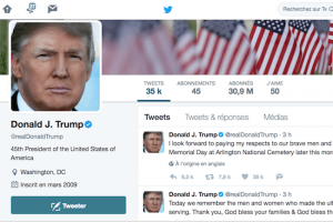 Une seule app sur l'iPhone de Trump: Twitter