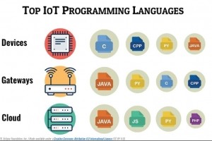 Les langages Java, C, JavaScript, et Python dominent l'IoT