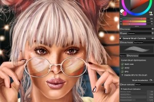 Des pinceaux grs en temps rel par GPU pour Corel Painter 2020