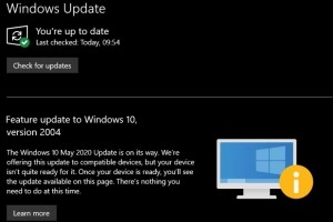 Microsoft bloque la mise  jour automatique de Windows 10 Mai 2020