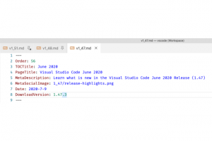 Visual Studio Code 1.51 amliore l'interface de ses composants
