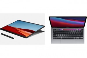 Le Macbook Air M1 d'Apple plie le match contre la Microsoft Surface Pro X