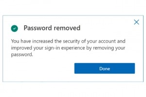 Microsoft persiste dans la suppression des mots de passe