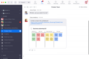 Zoom Chat devient Zoom Team Chat, ressemblant ainsi davantage aux solutions de Slack et Microsoft. (Cr�dit : Zoom)