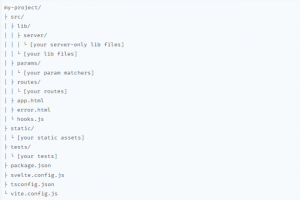 La version 1.0 de Sveltekit propose plusieurs �l�ments pour cr�er son application. (Cr�dit Photo : Svelte)
