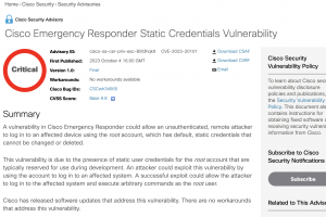 Cisco corrige de s�rieuses failles dans Emergency Responder et d'autres produits