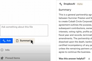 Dropbox AI partage discr�tement des donn�es clients avec OpenAI