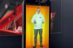 Les employs de Rewe Digital accueilli par un avatar 3D