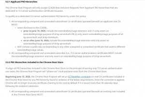 Google enfin plus strict sur les certificats de serveur web