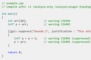 Microsoft améliore la gestion d'alertes de suppression de code dans C++ Code Analysis